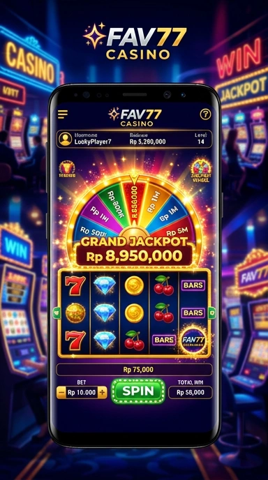 Layar utama fav77 — antarmuka bersih setelah instalasi